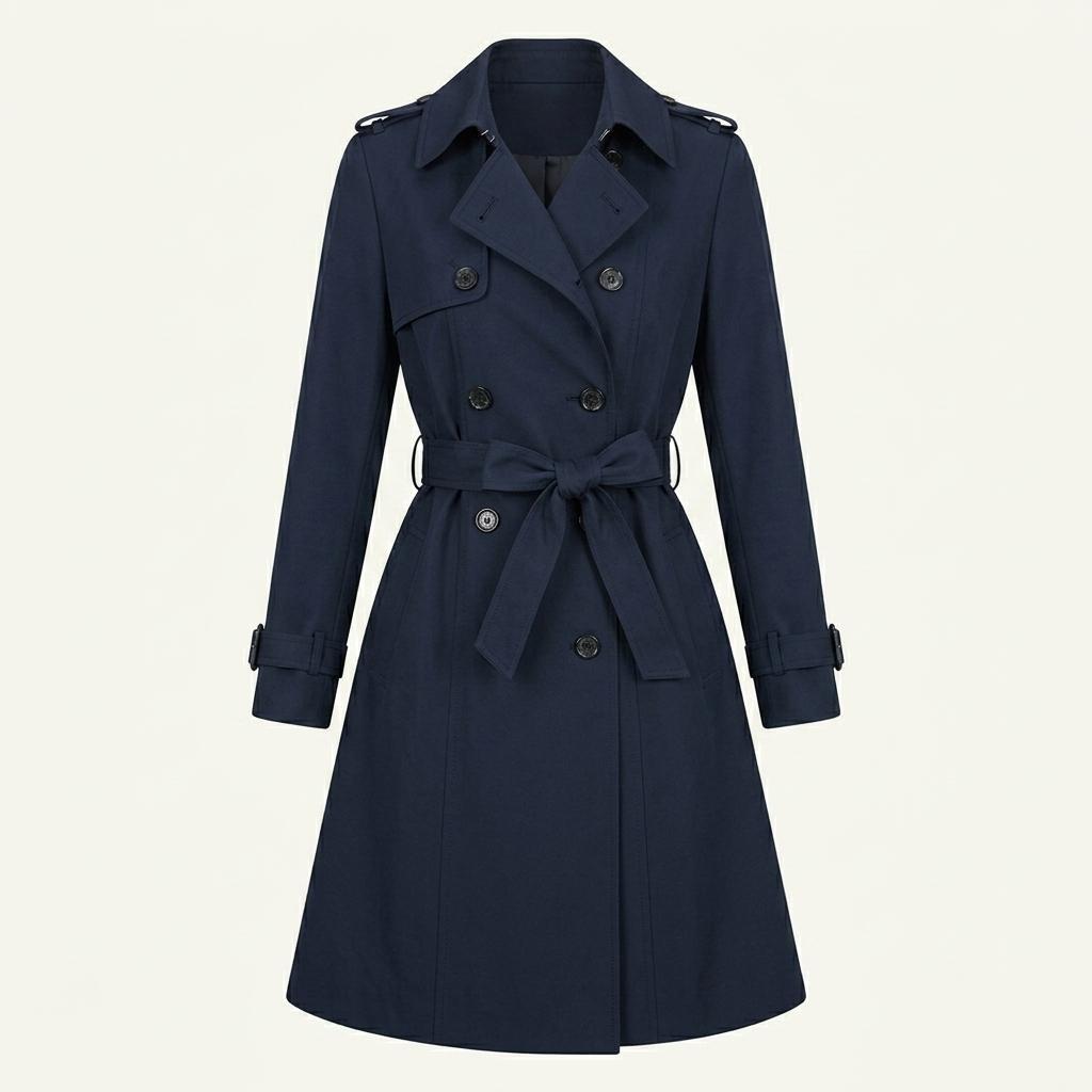 라인(LINE) 트렌치 코트 네이비 1
