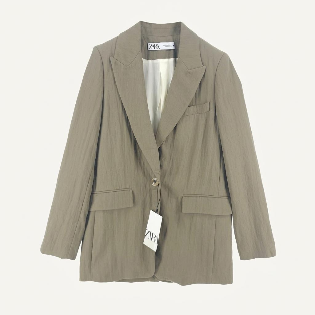 [여XS](미사용)ZARA 리오셀혼방 블레이져 1