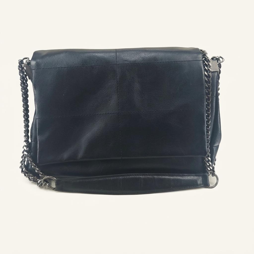 [여F]ZARA 블랙 인조가죽 숄더백 1