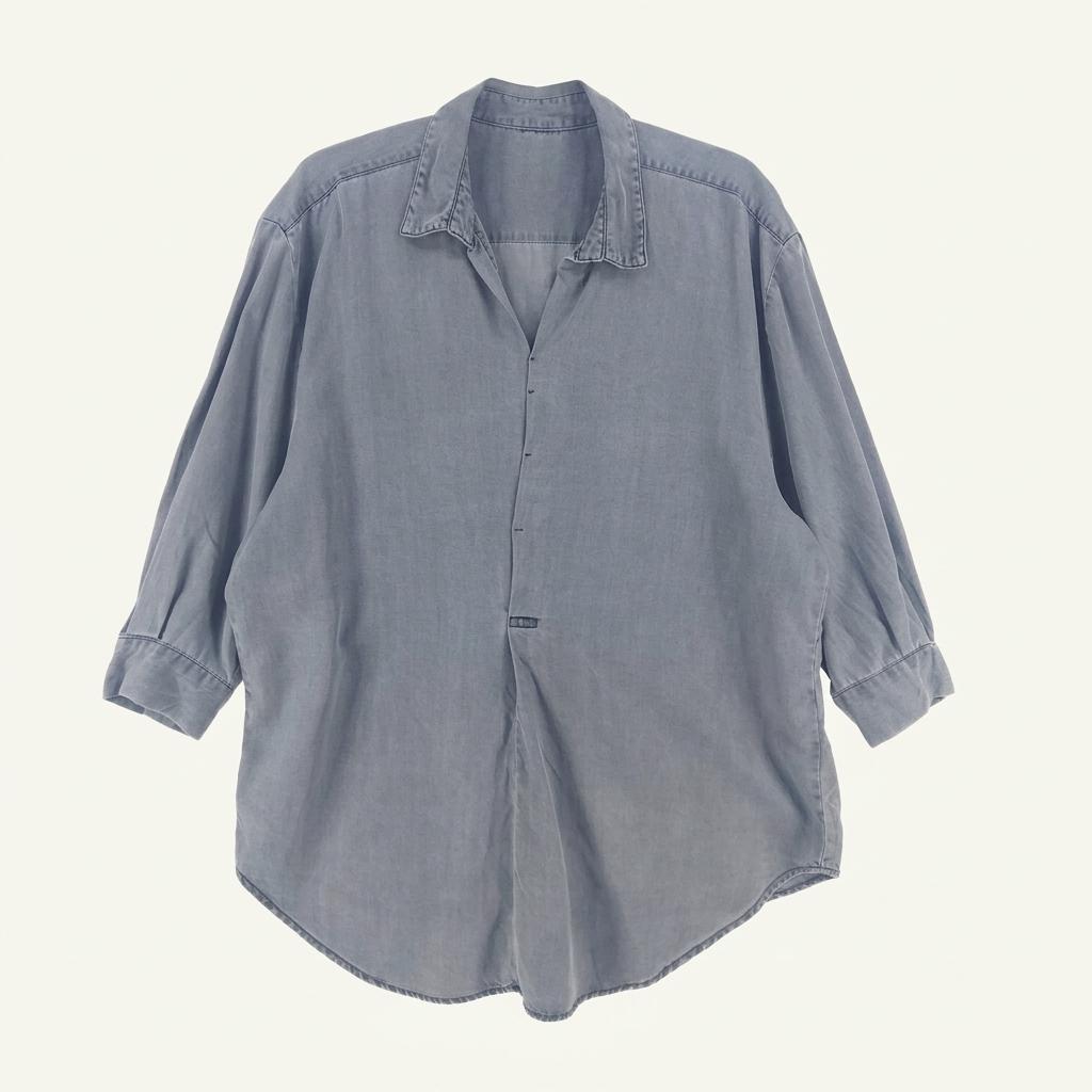 [남M]ZARA 차콜 리오셀 노버튼 셔츠 1
