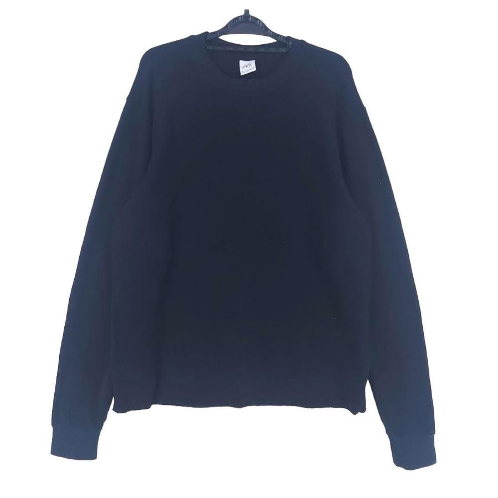 [남L]ZARA 블랙 골지 라운드 티셔츠 3