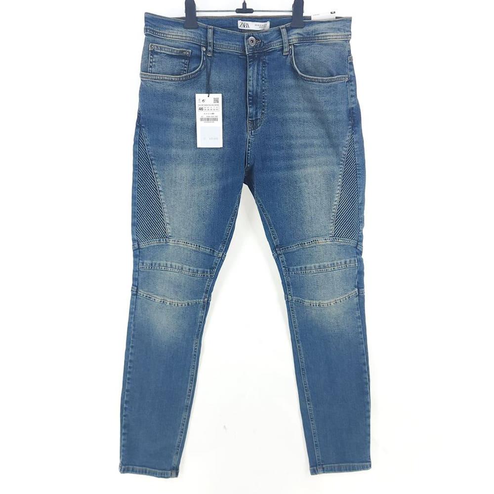 [남36(33)](미사용)ZARA 바이커 진(스판) 3