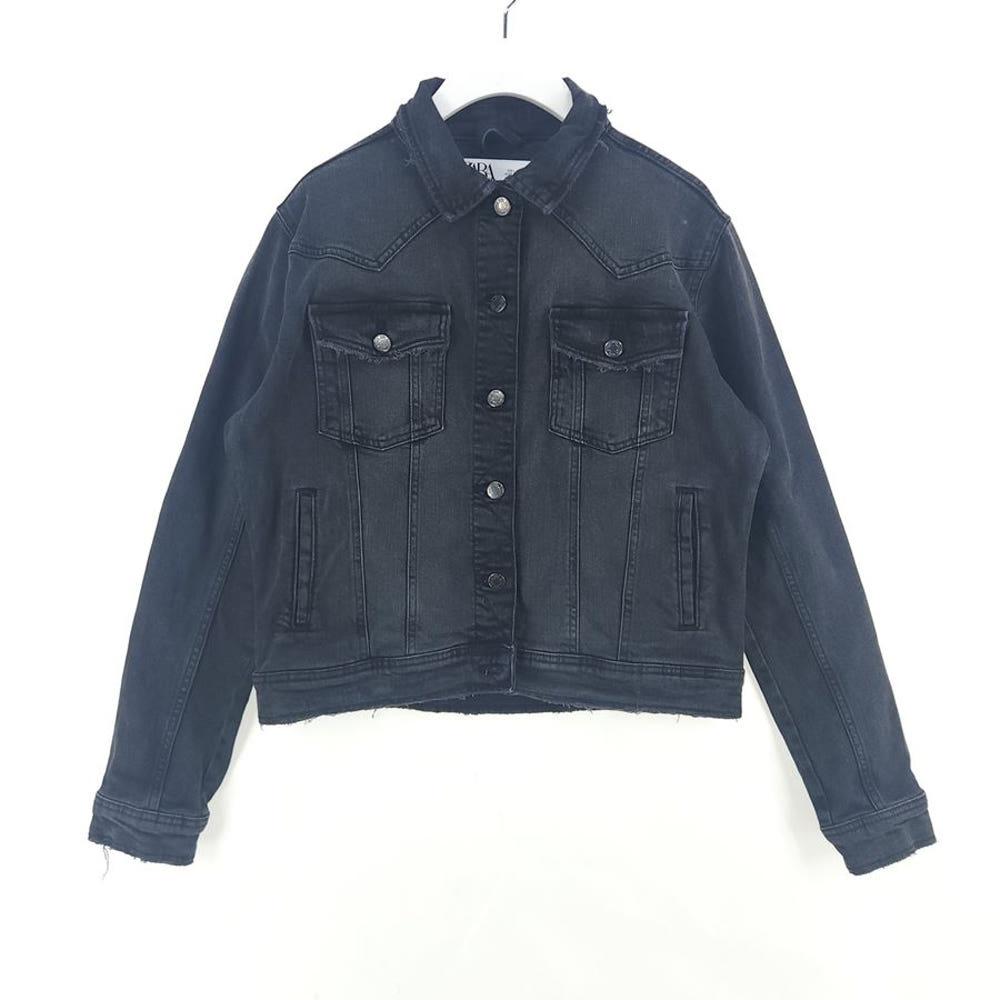 [여L]ZARA 흑청 데님 자켓(스판) 3