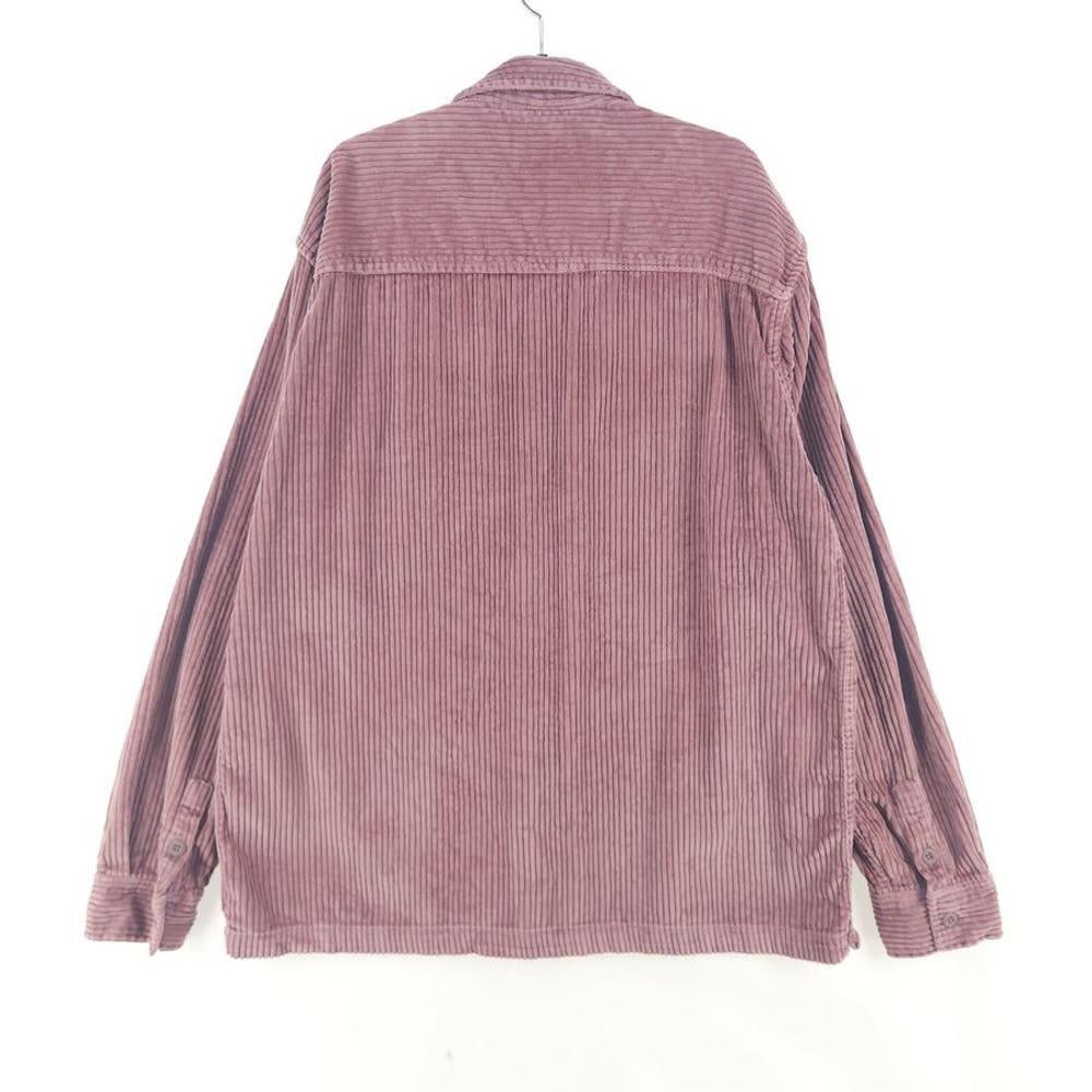 [남XL]ZARA 다크핑크 코듀로이 셔츠 4