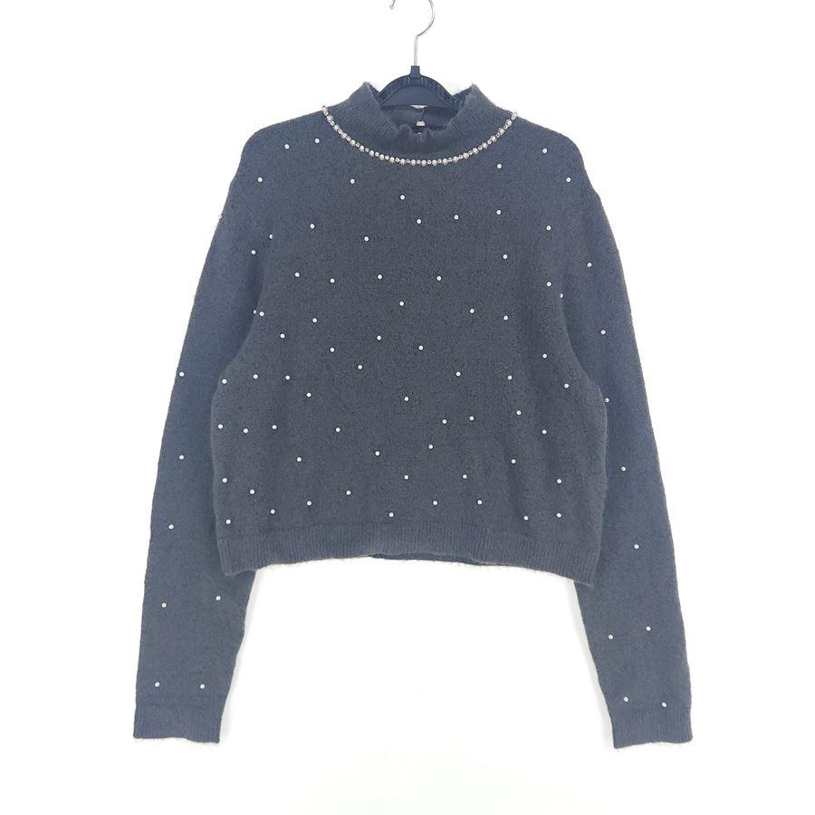 [여L](미사용)ZARA 비즈장식 크롭 니트 2