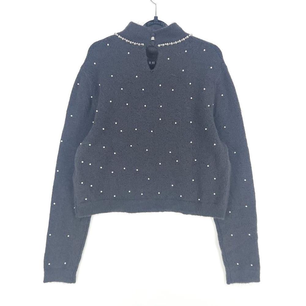 [여L](미사용)ZARA 비즈장식 크롭 니트 4