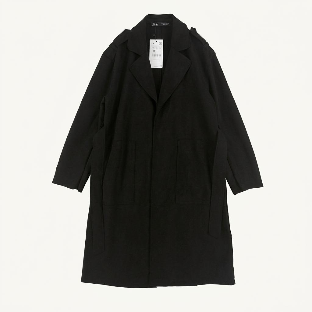 [여XS](미사용)ZARA 인조 스웨이드 코트 1