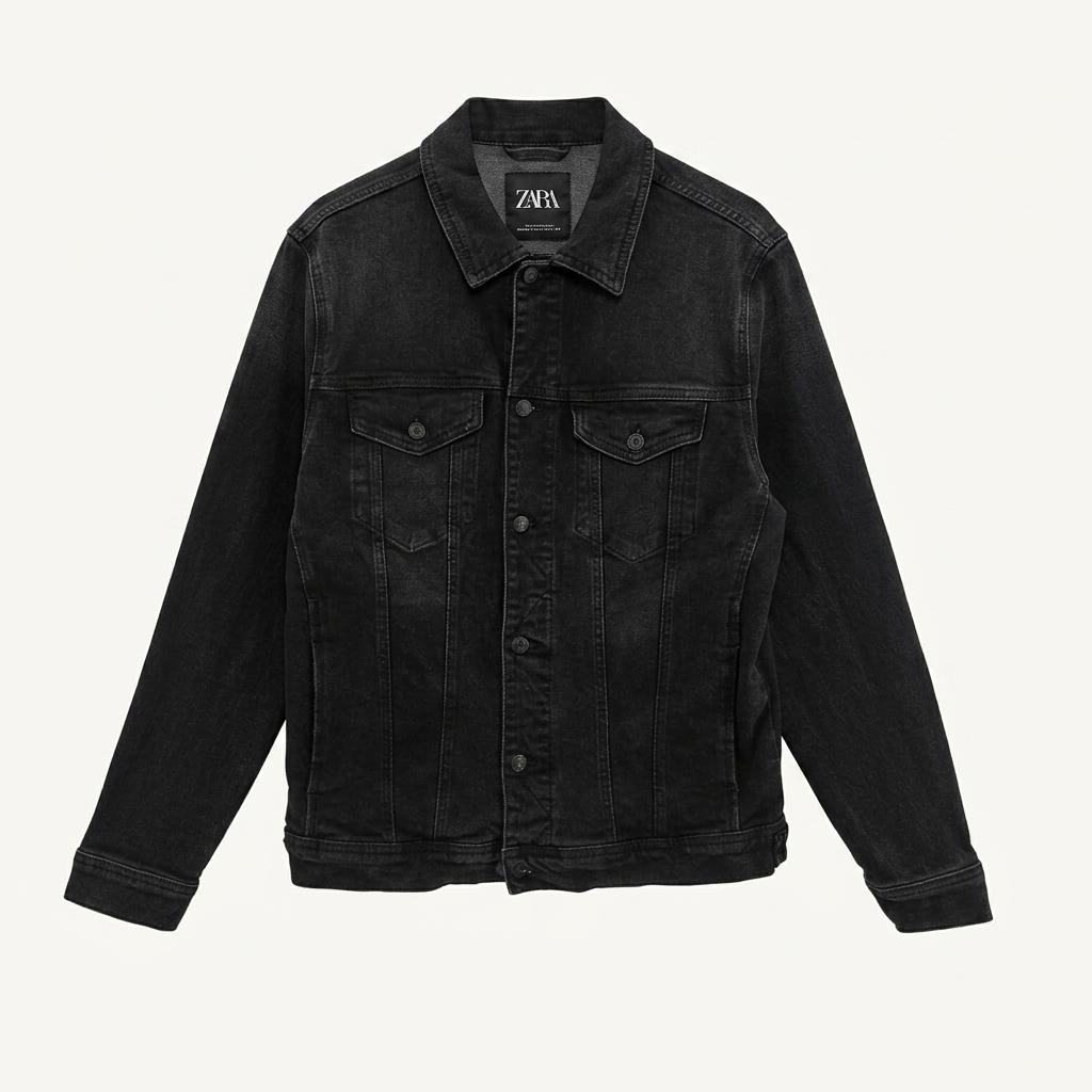 [남XL]ZARA 흑청 데님 자켓(스판) 1