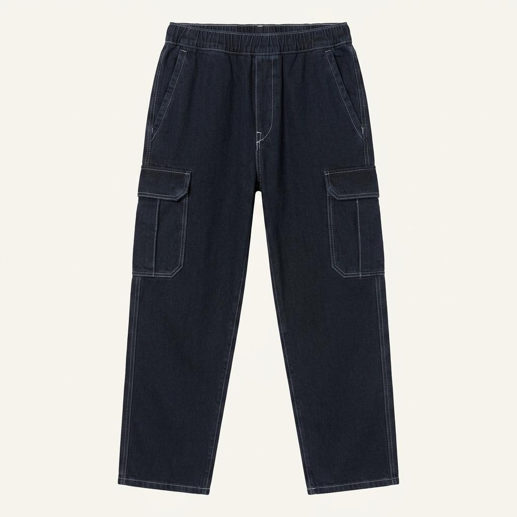 [남M]H&M 루즈핏 밴딩 카고 청바지 1