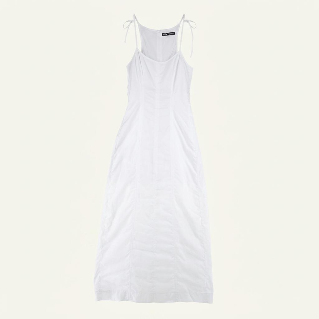 [여XS](미사용)ZARA 끈 나시 롱 원피스 1