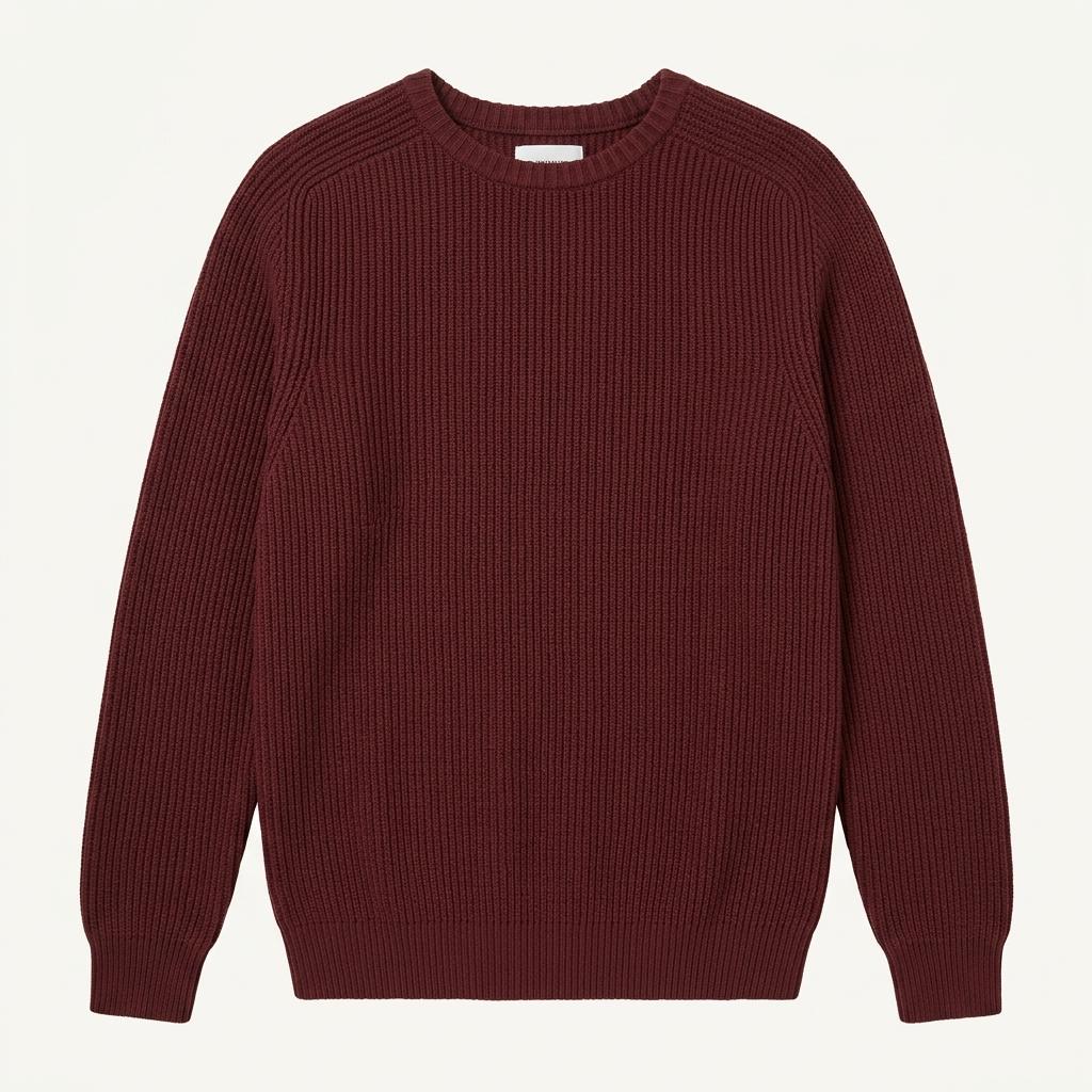[남XL]ZARA 버건디 골지 니트 1