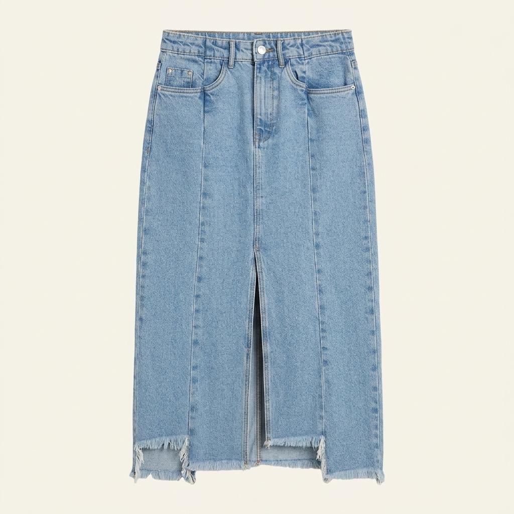 [여S]ZARA 빈티지 데님 롱 스커트 1