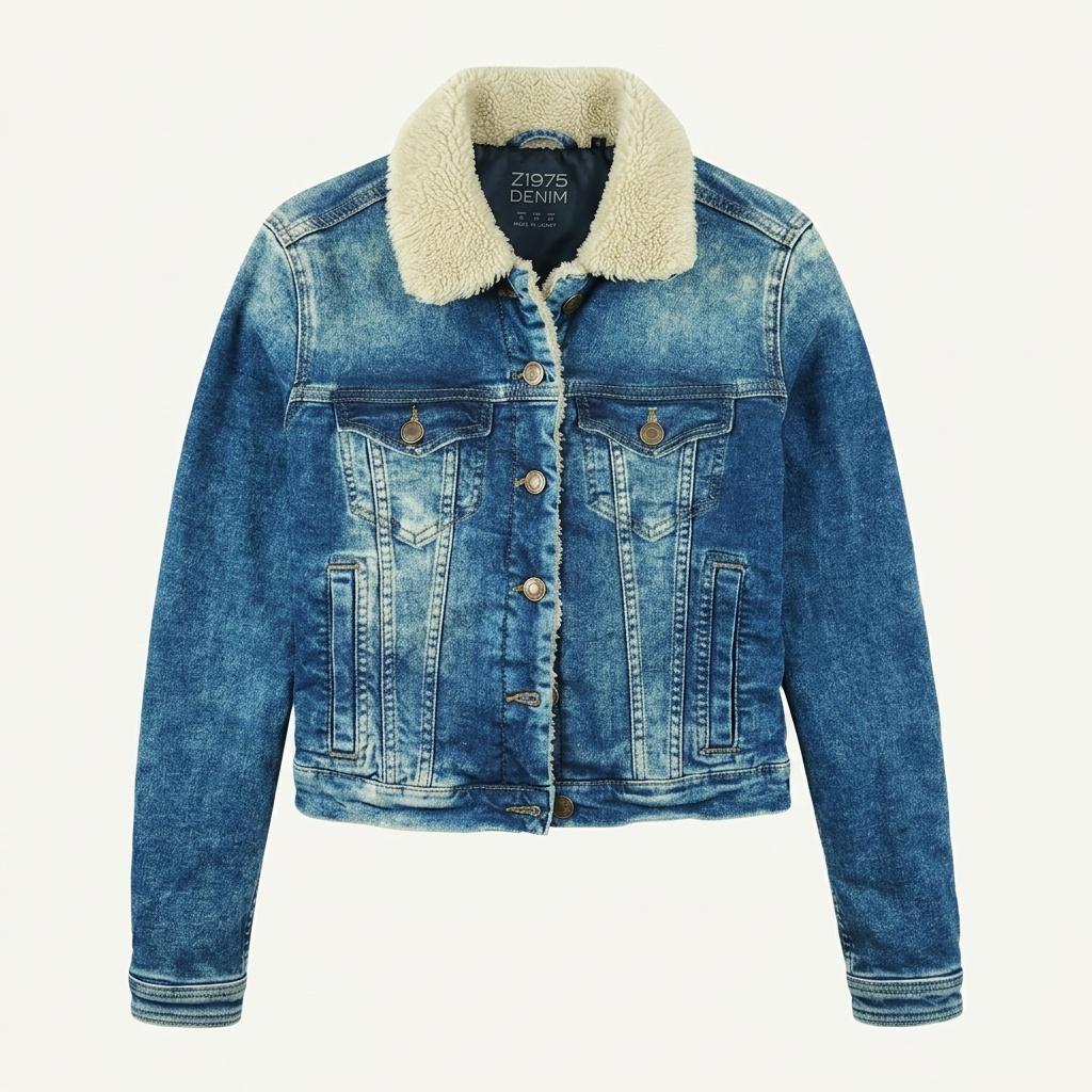 [여S]ZARA 데님 쉐르파 자켓 1