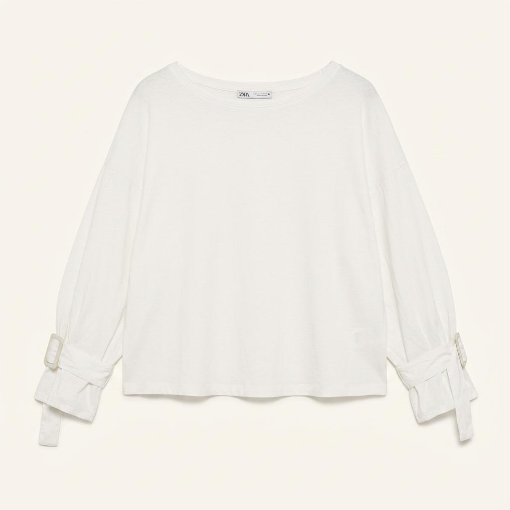 [여S]ZARA 화이트 오버핏 티셔츠 1