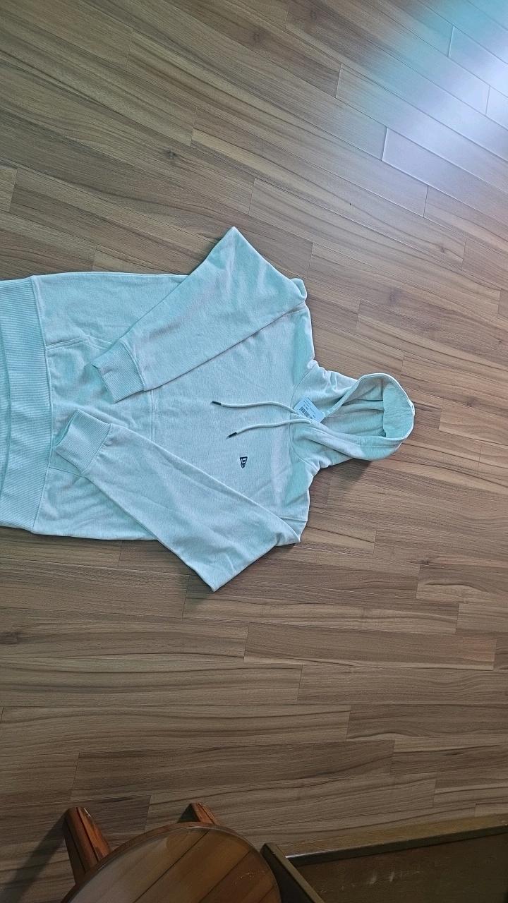 뉴에라 스몰 로고 오버핏 후드티 그레이 2