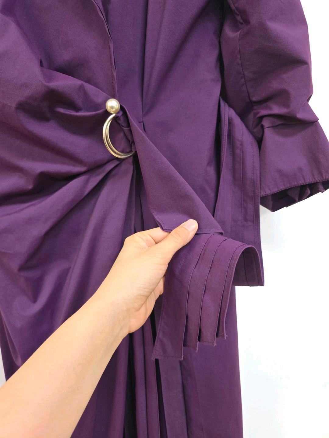 한섬 마인 진주벨티드 드레이프 플리츠 원피스 6