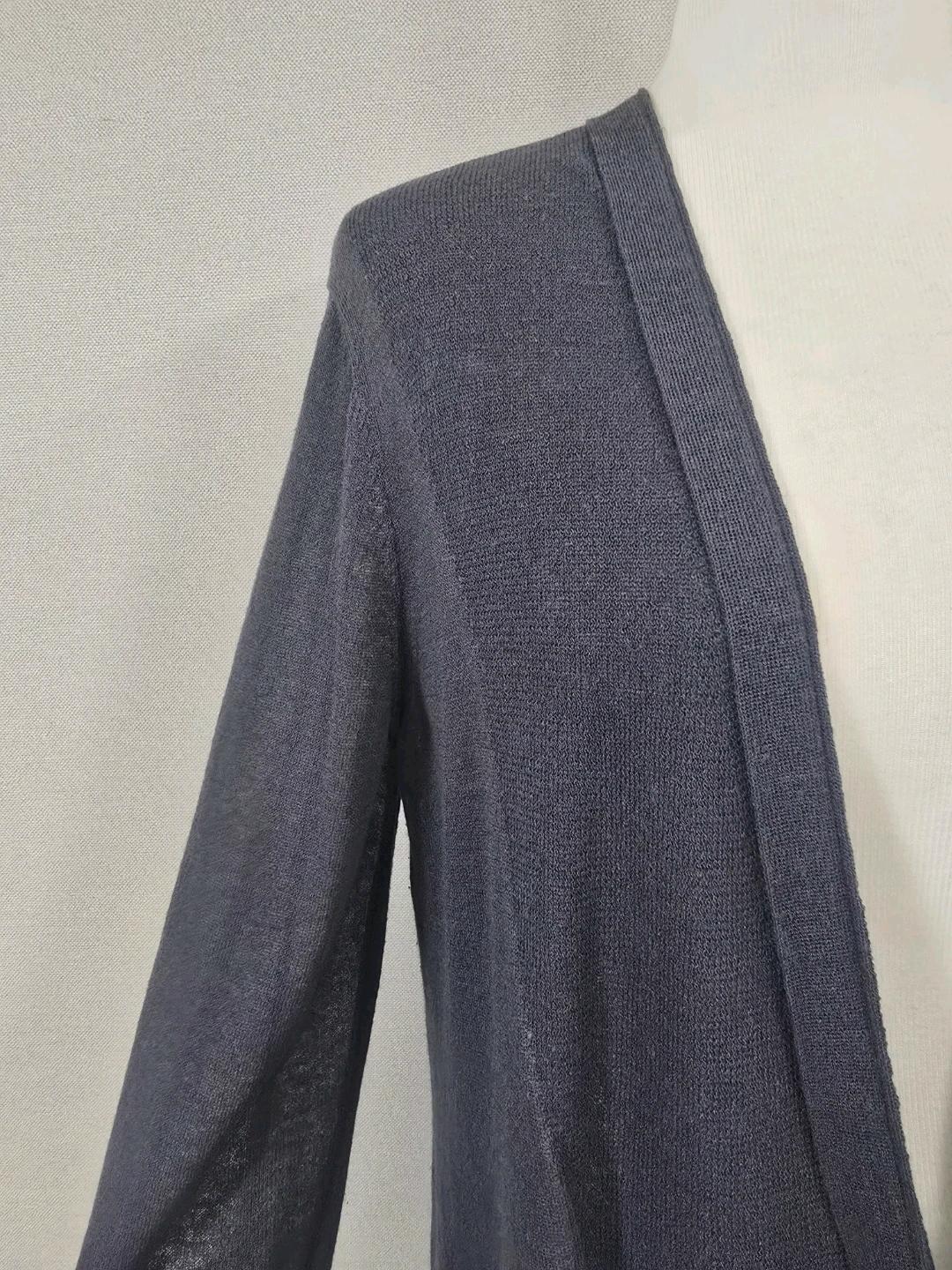 한섬 타임 린넨 루즈핏 가디건 차콜 5