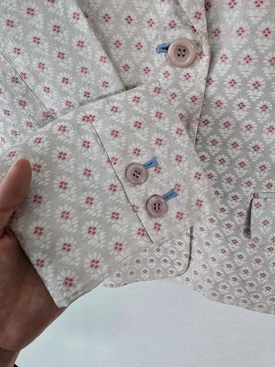 기비 꽃자수패턴 봄 자켓 5