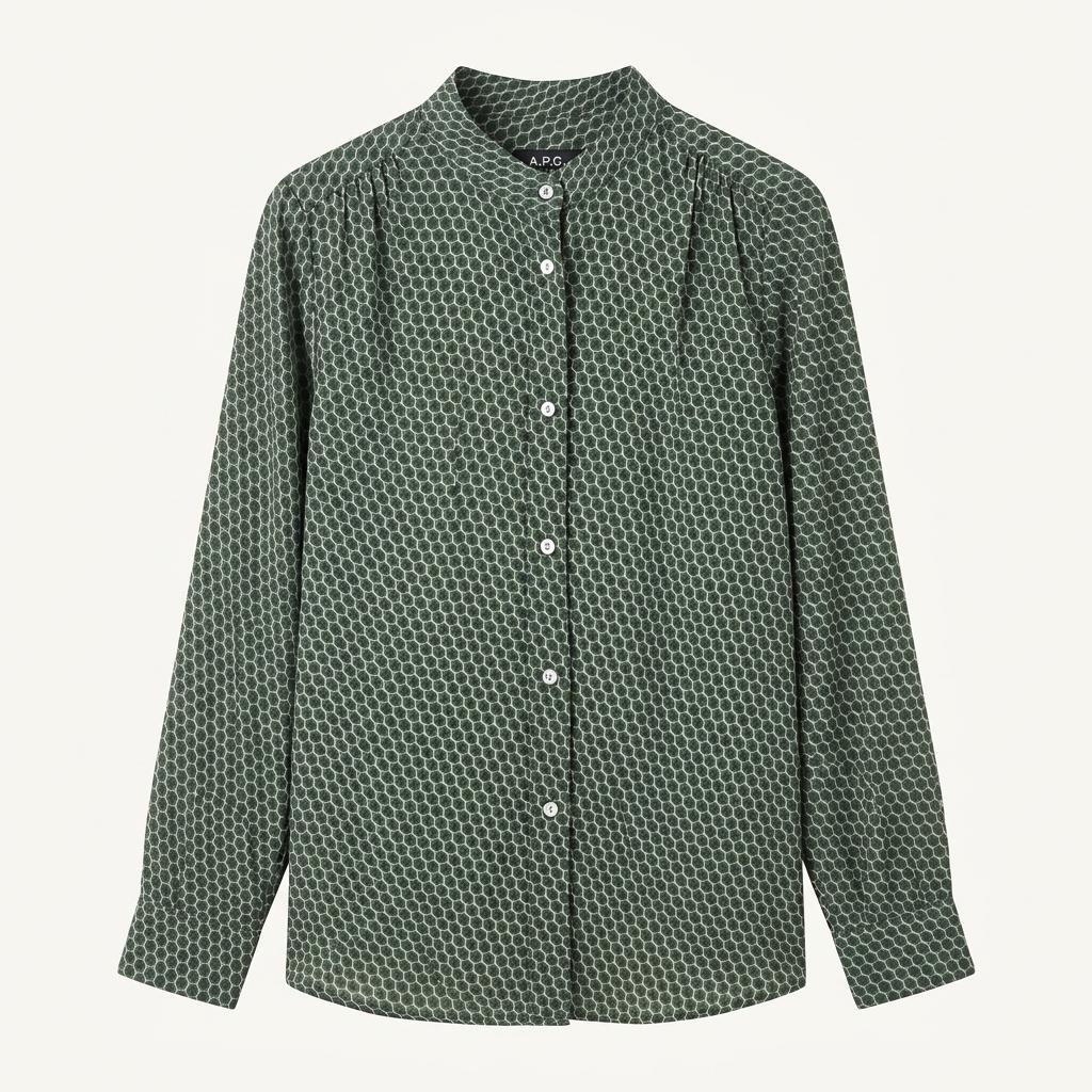 APC 아페쎄 패턴 차이나카라 레이온 블라우스 (on.208) 1