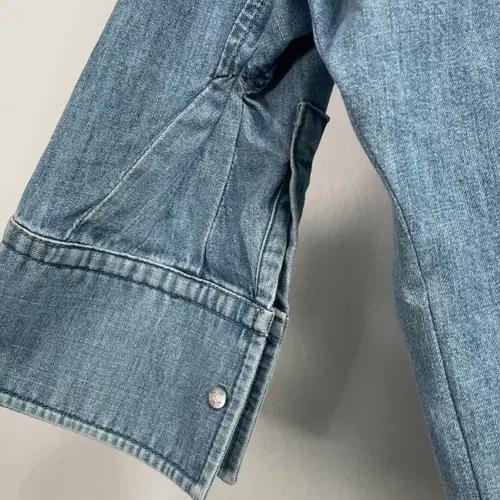 발렌티노 우먼스 v로고 샴브레이 블라우스 (on.620) 5