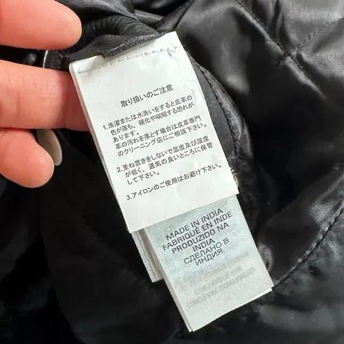 디젤 레더/나일론 바시티 자켓 9