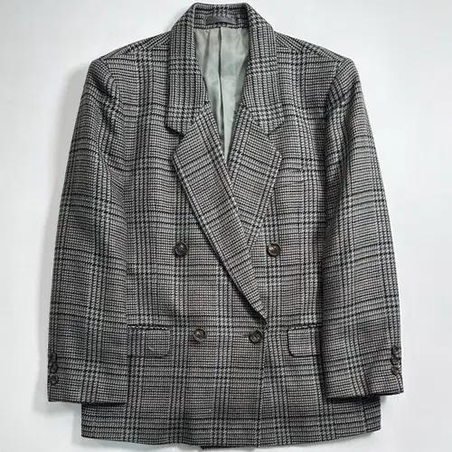 버버리 하운드체크 더블 블레이저 2