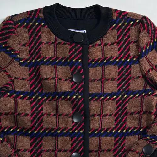 YSL 입생로랑 울 체크 가디건 3