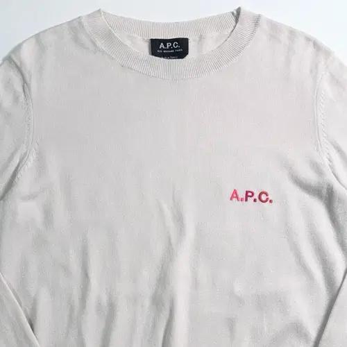 APC 아페쎄 코튼 화이트 니트 3
