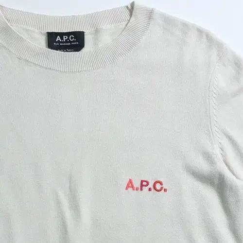 APC 아페쎄 코튼 화이트 니트 4