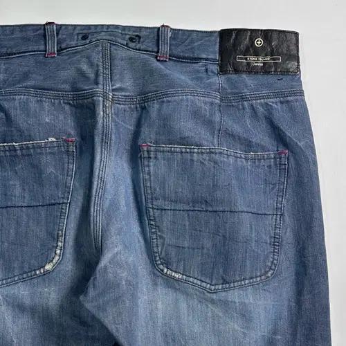 00s 스톤 아일랜드 데님 워싱 스트레이트 팬츠 8