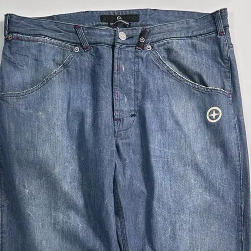 00s 스톤 아일랜드 데님 워싱 스트레이트 팬츠 3