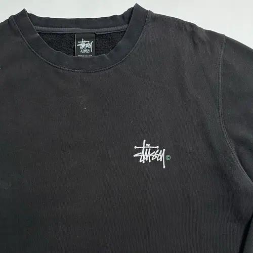 00s 스투시 로고 블랙 맨투맨 4
