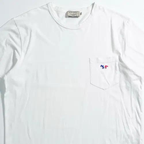 메종키츠네 멀티폭스 포켓 화이트 반팔티 3