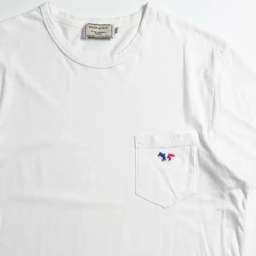 메종키츠네 멀티폭스 포켓 화이트 반팔티 5