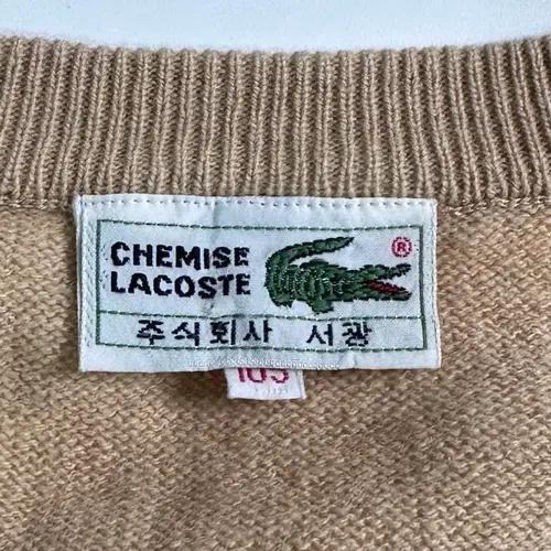 라코스테 베이지 울 니트 6