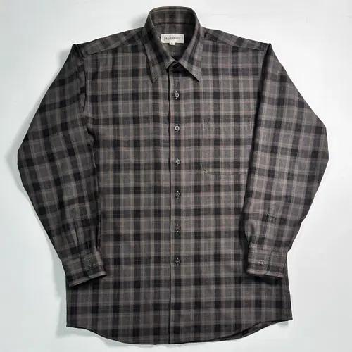 90s Ysl 입생로랑 체크 셔츠 2