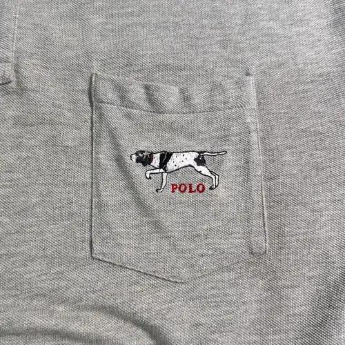 00s 폴로 랄프로렌 도그 자수 그레이 카라티 8