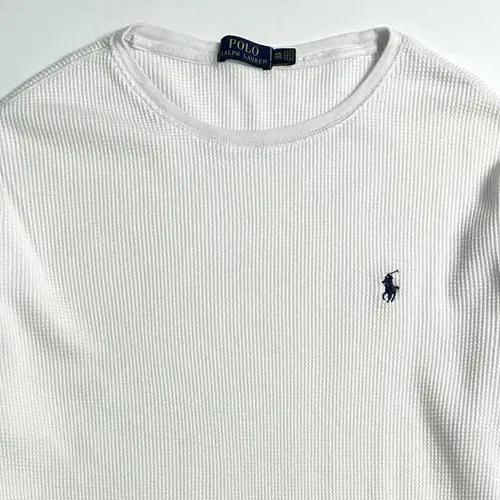 폴로 랄프로렌 화이트 와플티 3