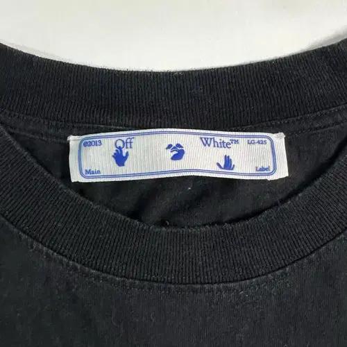 오프화이트 드로잉 에로우 로고 티셔츠 5