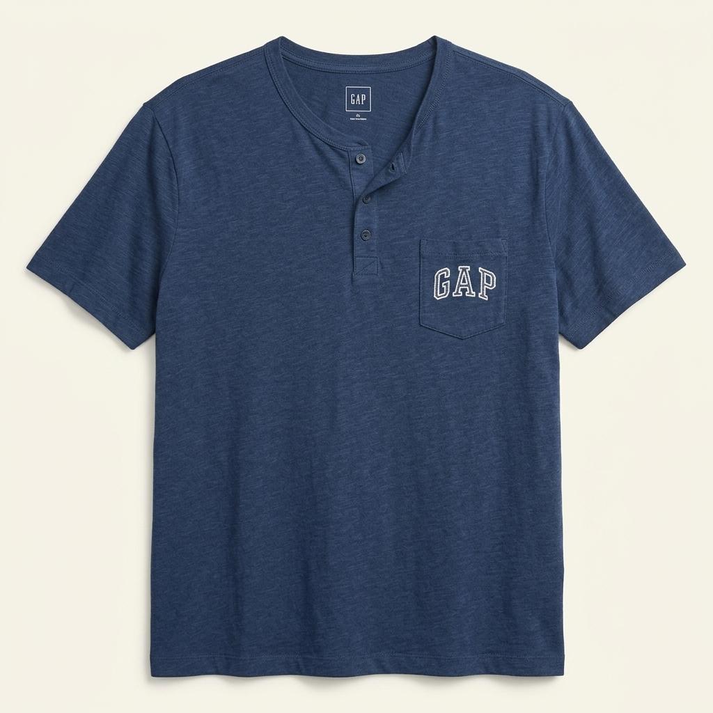 GAP 갭 헨리넥 오버사이즈 반팔티 1