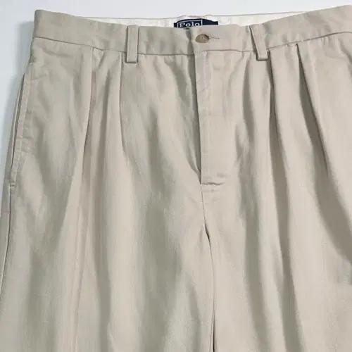 폴로 랄프로렌 아이보리 투턱 치노 팬츠 3