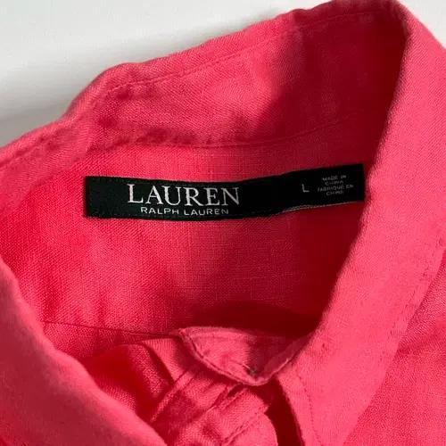 로렌 랄프로렌 핑크 린넨 셔츠 7