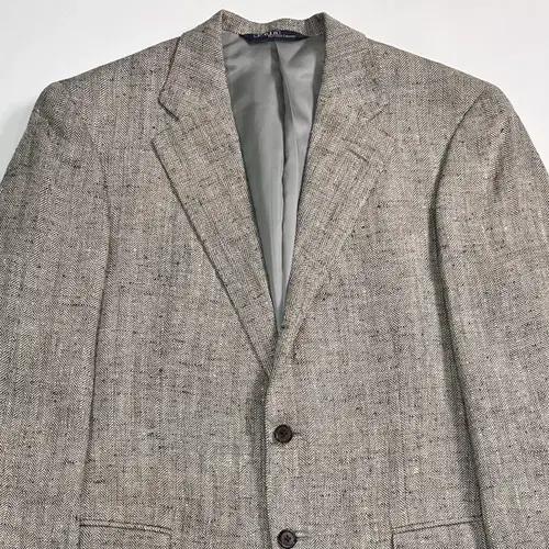 폴로 랄프로렌 실크/린넨 헤링본 블레이저 Polo Silk/Linen H 3