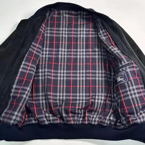 90s 버버리 블랙 스웨이드 봄버 자켓 6