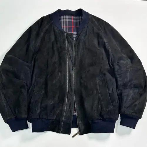 90s 버버리 블랙 스웨이드 봄버 자켓 2