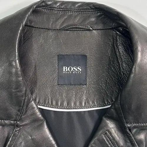 휴고 보스 양가죽 하프 코트 7