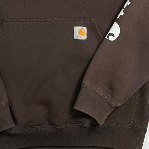 칼하트 브라운 후드티 4