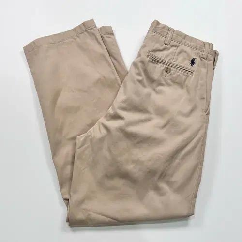 폴로 베이지 투턱 치노 팬츠 2