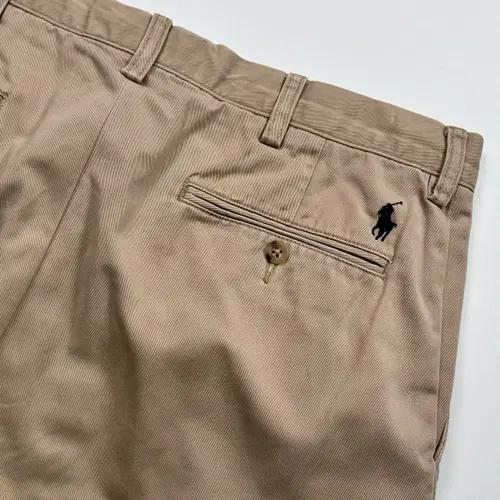 폴로 베이지 투턱 치노 팬츠 10