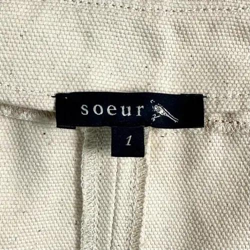 Soeur 쉐르 캔버스 벨티드 자켓 (on.68) 7